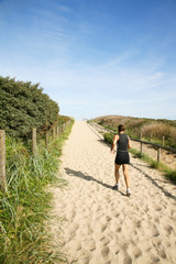 Jogger in den Dünen