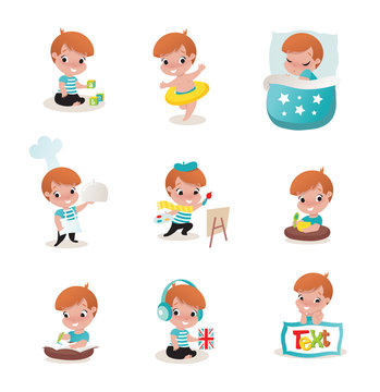 child activity illustrations