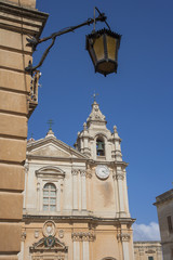 Fototapeta na wymiar .Cathedral of St Paul, Mdina ,Malta .
