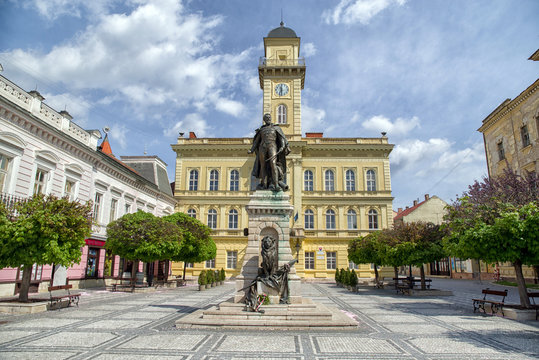 Centre of city Komarno, Slovakia