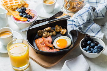 Breakfast and lunch concept - traditional food