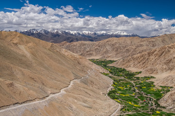 Landscape aroung Lake Pangong (Pangong Tso) in Ladakh, India 