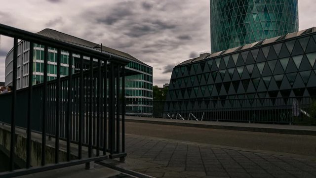 4K Zeitraffer Westhafen Frankfurt am Main