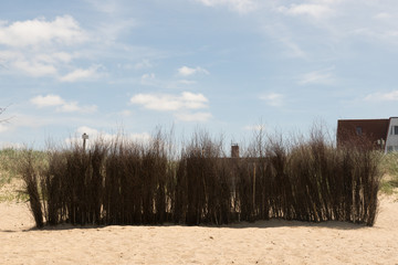 Windfang am Strand an der Nordsee