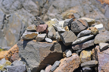 Texture made from small stones.