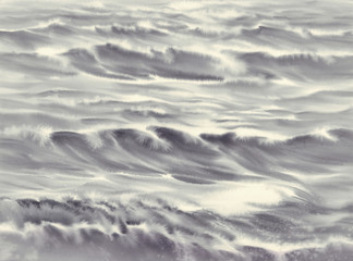 sea light black and white watercolor