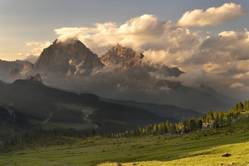 Tofane after the storm, Dolomites, Italy, July 2017