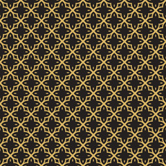 Vintage gold arabic mosaic tile art pattern