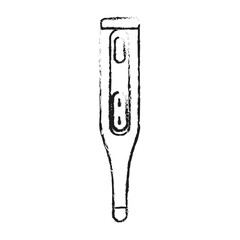 digital thermometer healthcare related icon image