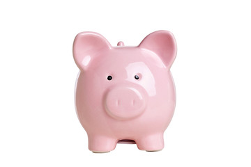 classic piggybank on white