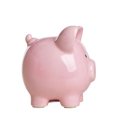classic piggybank on white