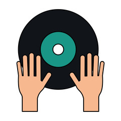 Turntable music hand