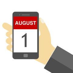 1 August - illustration - Vector