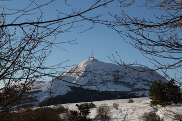 Randonnée hivernale au puy de dôme