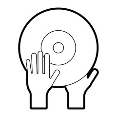 Turntable music hand