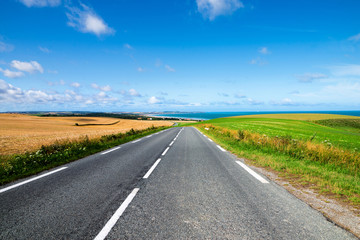 route sur la côte d'opale