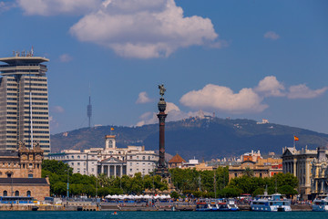 Naklejka premium Barcelona. Sea port.