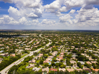 urban aerial photography south florida