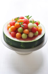 plateau de pastèque et melons