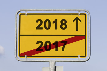 turn of the year sign