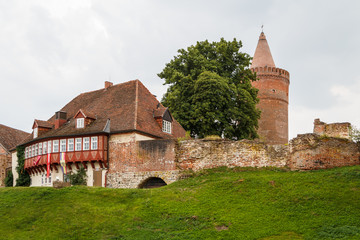 Ruins of the medieval castle Burg Stargard, Germany