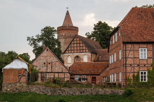 Ruins of the medieval castle Burg Stargard, Germany