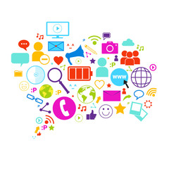 Chat Bubble Social Media Communication Concept Internet