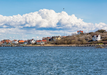 Village on island in the Swedish westcoast.