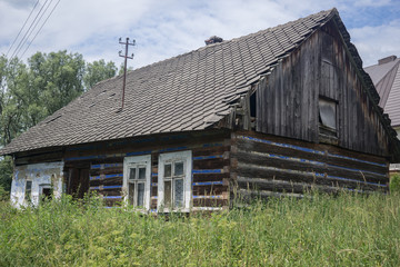 old neglected house in the country