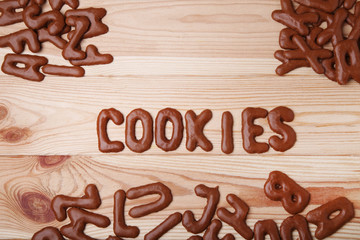 Word Cookies written by chocolate alphabet