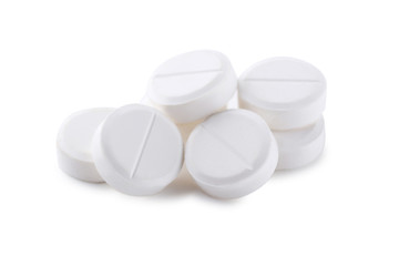 Pills isolated on a white background