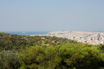 Naklejka na ściany i meble Aerial view of Athens, Greece.