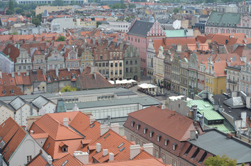 Poznań z lotu ptaka/Aerial view of Poznan, Greater Poland, Poland