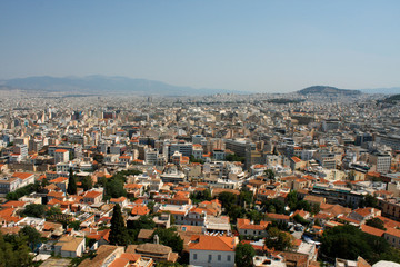 Fototapeta na wymiar Aerial view of Athens, Greece.