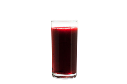 Detox Smoothie with black currant, cranberry, cowberry, blueberries on a white background. Diet drink. Cold beverage. Dessert.