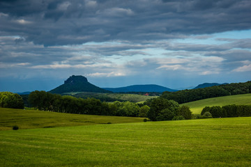 View on the Lilienstein in Saxon Switzerland, Germany