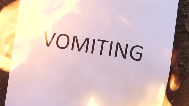 flaming word vomiting
