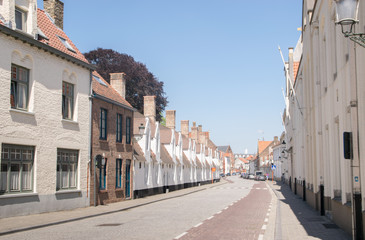 Fototapeta na wymiar Street view in Brugge, Belgium