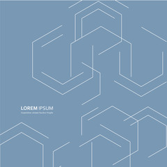 Abstract design for registration scientific works chemistry, biology, biochemistry, cosmetology