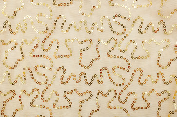 Yellow Background Sequins. Background Sequin. Beads Factories, Glitter surfactant. Holiday Abstract...