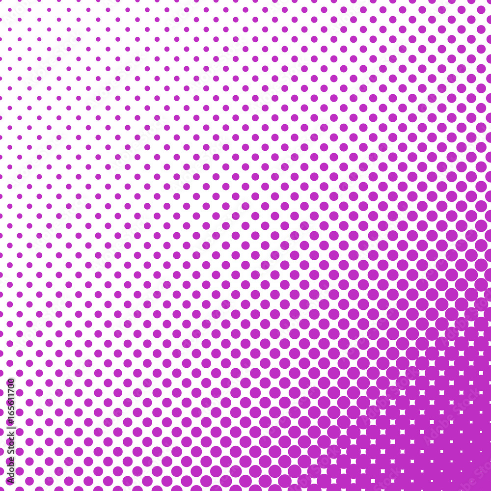 Poster halftone dot pattern background - vector graphic design from circles in varying sizes
