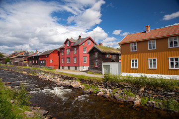Fototapeta na wymiar small town Roros in Norway