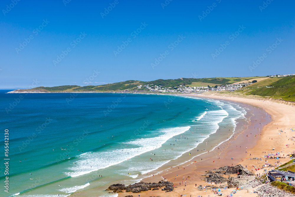 Wall mural Putsborough Sands Devon England UK Europe