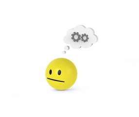 Smiley denkt nach