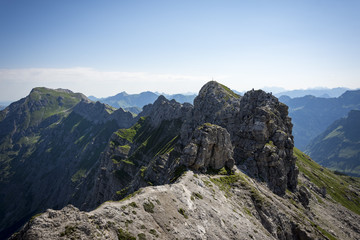 Alpen, Allgäu, Natur, Wandern, Hochvogel, Nebelhorn, Klettersteig, klettern, bergsteigen