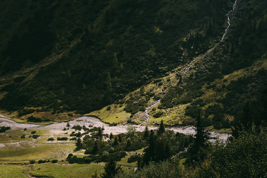Blick zum Oberbergbach im Stubaital, &Ouml;sterreich