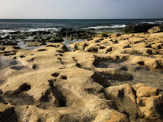 Tropical beach on the island of Sal, Cape Verde off the eastern coast of Africa