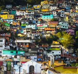 Foto op Canvas Beroemde sloppenwijken van Caracas, Venezuela © ekaterina McClaud