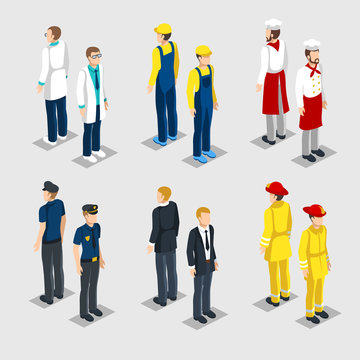 Isometric Professions Collection