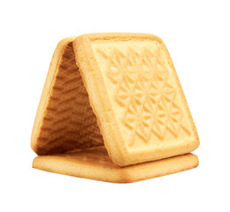 Cookies on white background
